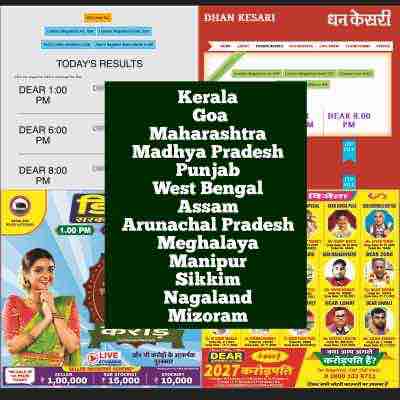 Lottery Sambad popularity in various Indian states 